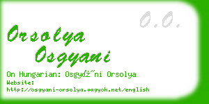 orsolya osgyani business card